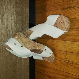 Montego Bay Club Tally Women's Cross Slide Sandal Cork Platform Wedge